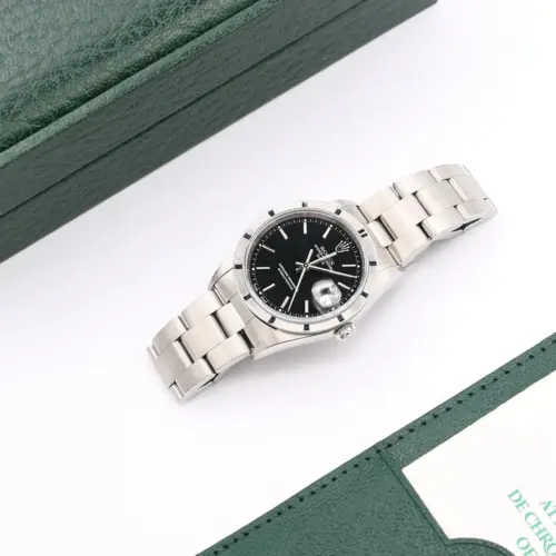 Rolex Oyster Perpetual Date ref. 15210 Black dial - Full Set - prezzo 5290 euro